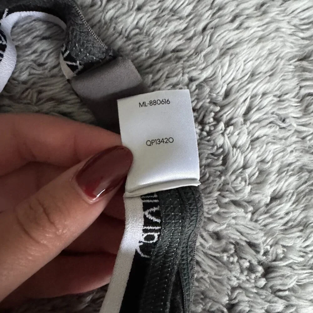 Calvin Klein | EUC Icon Cotton Modal Lightly Lined Triangle Bralette Gray Large - Picture 7 of 7